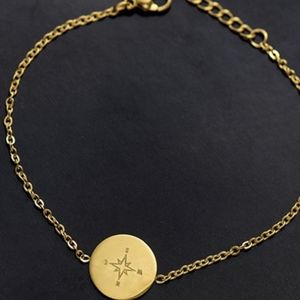 14K plated compass bracelet NWT
